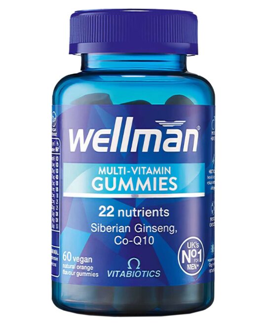 Vitabiotics Wellman Multi-Vitamin Natural Orange Flavour Vegan Gummies x 60