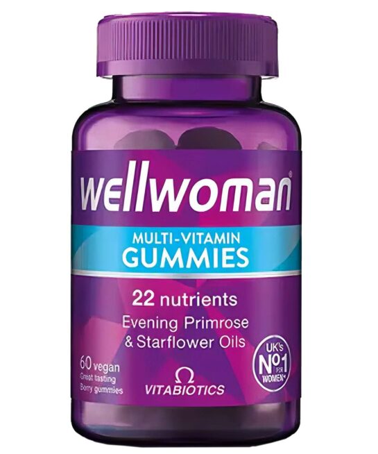 Vitabiotics Wellwoman Multi-Vitamin Natural Berry Flavour Vegan Gummies x 60