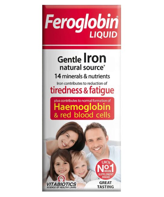 Vitabiotics Feroglobin B12 Liquid Iron Zinc B Complex Malt Honey Orange 500ml