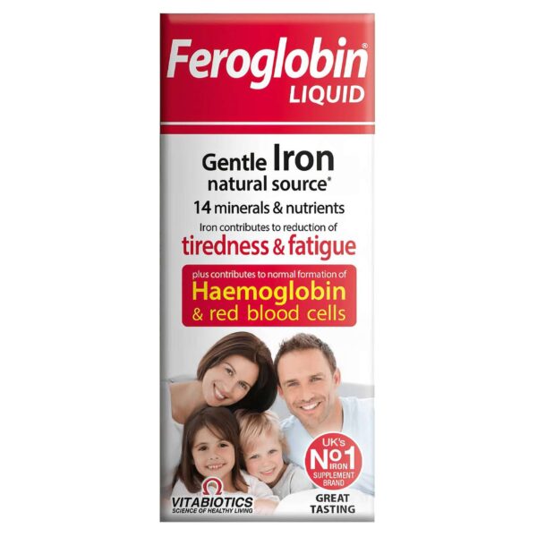 Vitabiotics Feroglobin B12 Liquid Iron Zinc B Complex Malt Honey Orange 500ml