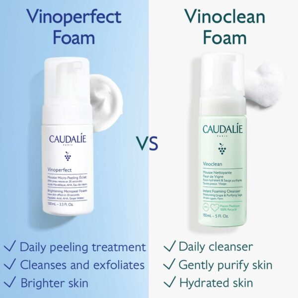 Caudalie Vinoperfect Brightening Micropeel Foam 100ml — изображение 5