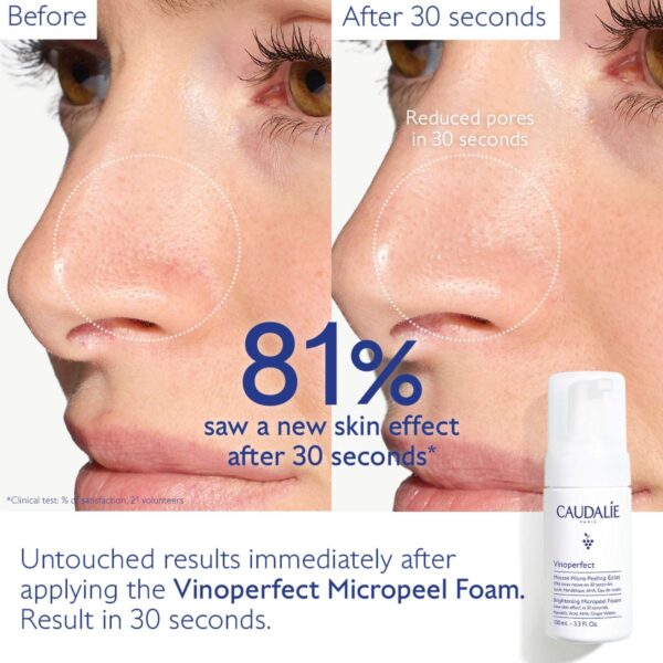 Caudalie Vinoperfect Brightening Micropeel Foam 100ml — изображение 4