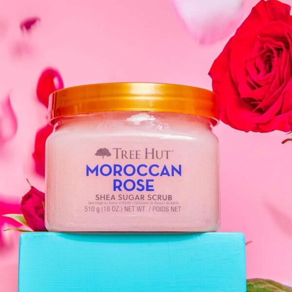 Tree Hut Body Scrubs Moroccan Rose Shea Sugar Scrub 510g - Image 3