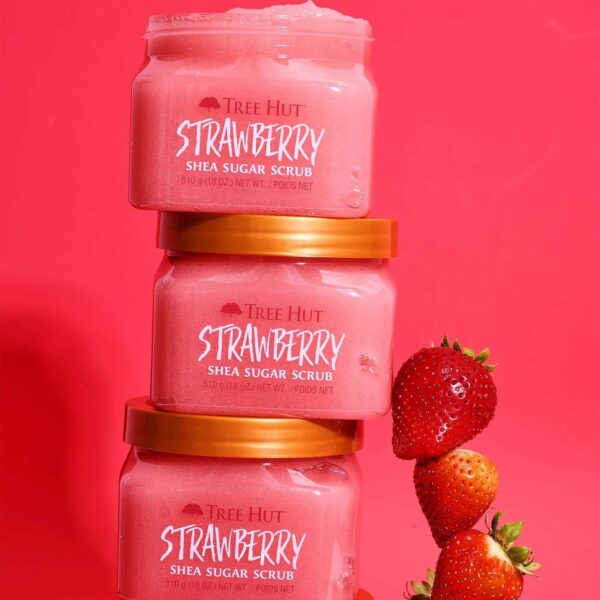 Tree Hut Body Scrubs Strawberry Shea Sugar Scrub 510g - Image 3