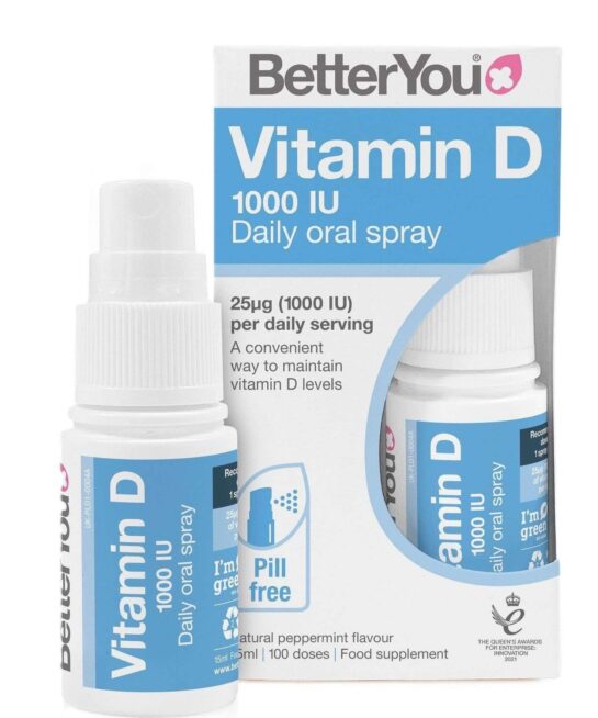 BetterYou Vitamin D 1000 IU Daily Oral Spray 15ml