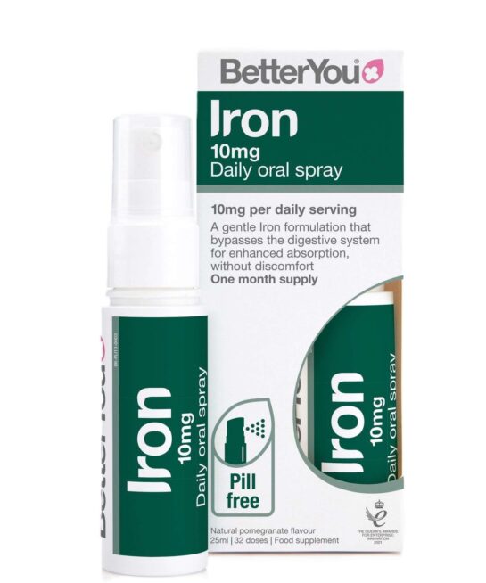 BetterYou Pill-Free Supplements Iron 10 Daily Oral Spray 25ml