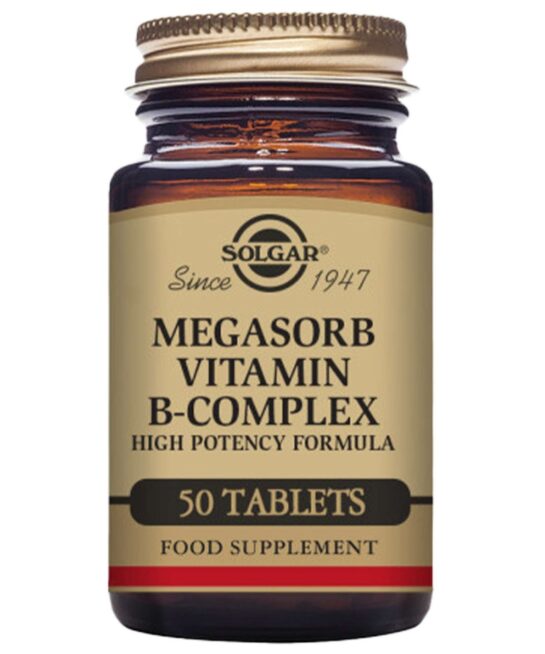 Solgar Vitamins Megasorb Vitamin B-Complex High Potency Tablets x 50