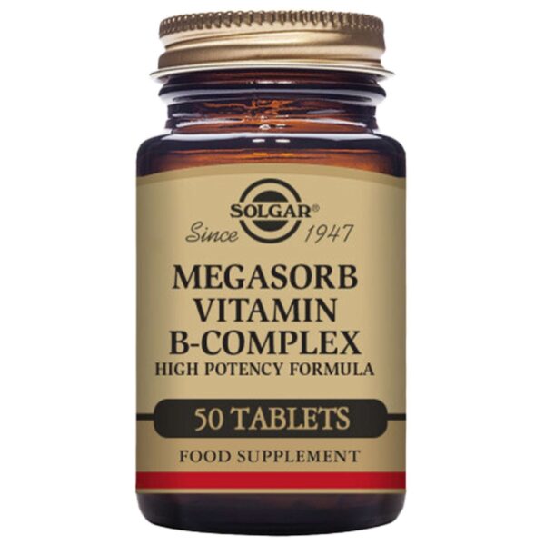 Solgar Vitamins Megasorb Vitamin B-Complex High Potency Tablets x 50