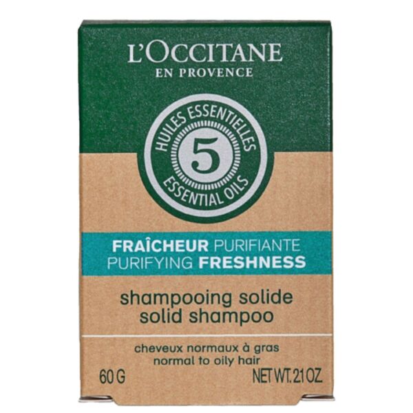 L'Occitane Purifying Freshness Solid Shampoo 60g — изображение 2