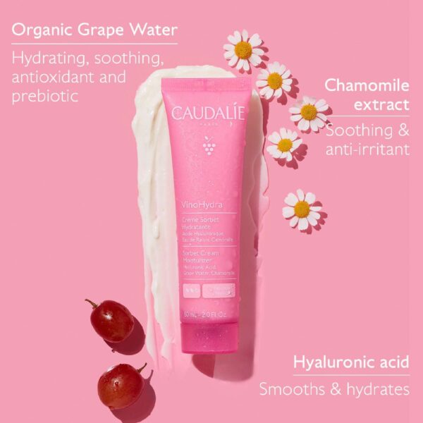 Caudalie Face VinoHydra Sorbet Cream Moisturizer 60ml — изображение 4