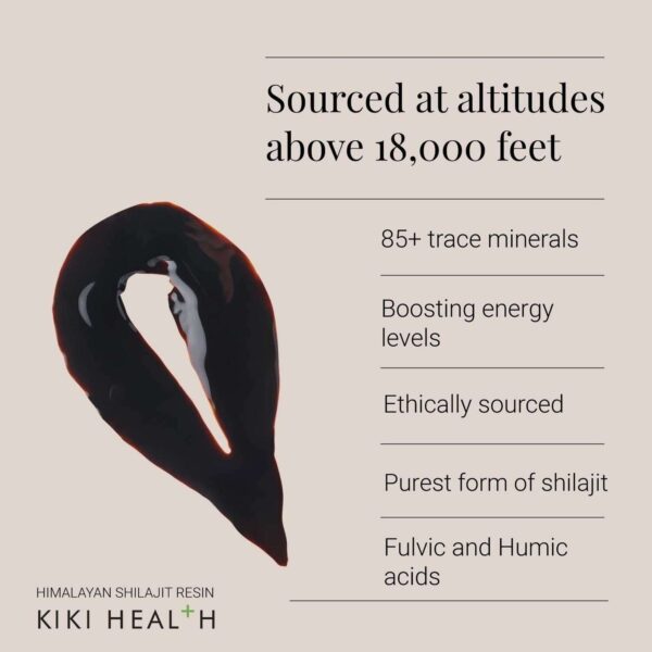 KIKI Health Immune Health Himalayan Shilajit Resin 30g — изображение 2