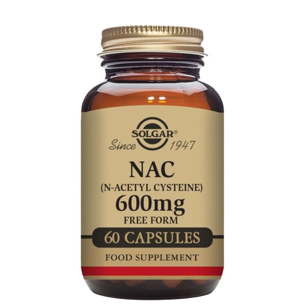 Solgar Amino Acids NAC (N-Acetyl-L-Cysteine) 600mg Vegetable Capsules x 60