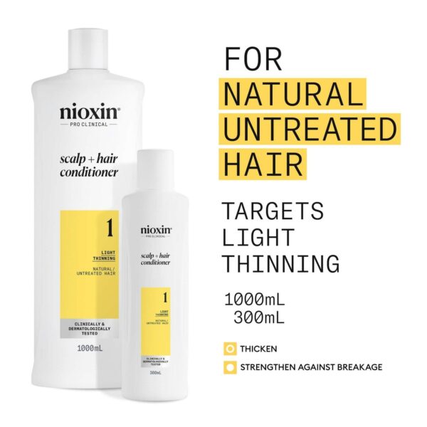 Nioxin Pro Clinical System 1 Conditioner for Natural Hair with Light Thinning 300ml — изображение 2