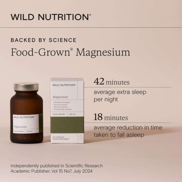 Wild Nutrition Supplements Food-Grown® Magnesium Capsules x 60 — изображение 9