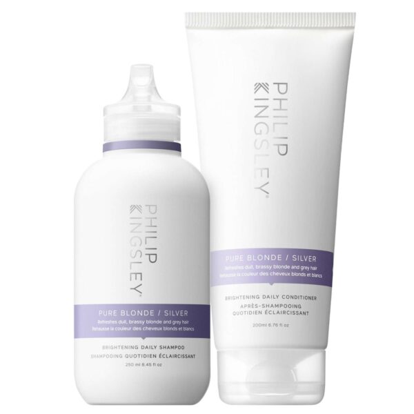 Philip Kingsley Kits Pure Blonde/Silver Shampoo 250ml & Conditioner 200ml Duo (Worth £56.00)