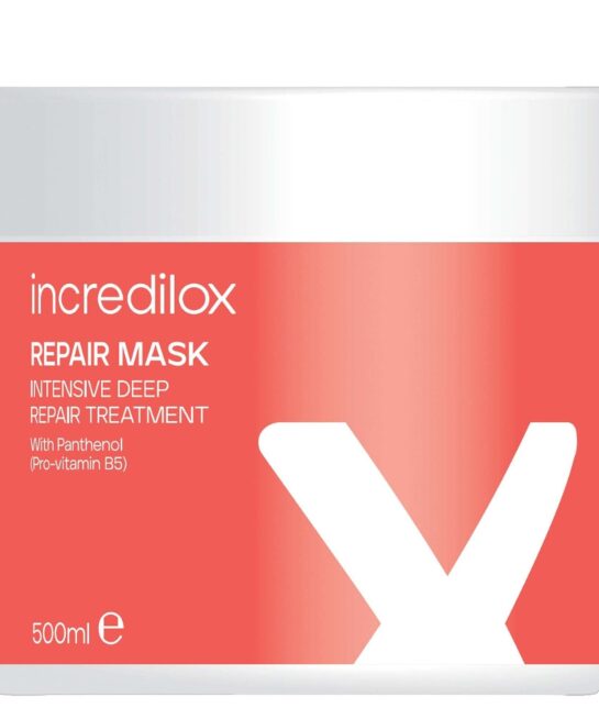 Incredilox Hair Treatments Intensive Deep Repair Treatment Mask with Panthenol for Damaged Hair 500ml