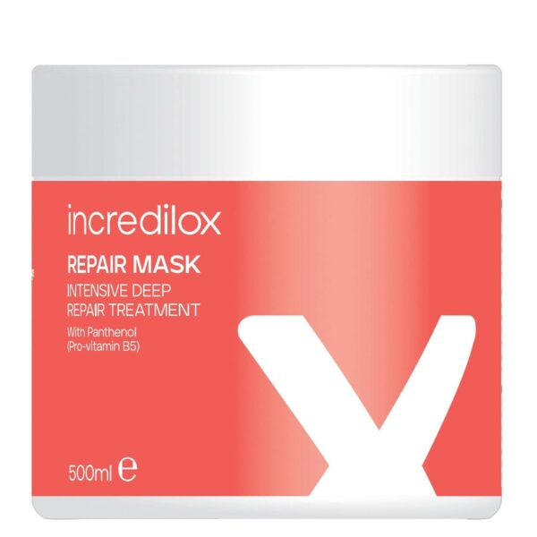 Incredilox Hair Treatments Intensive Deep Repair Treatment Mask with Panthenol for Damaged Hair 500ml