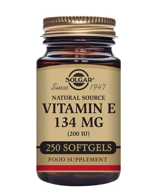 Solgar Vitamins Natural Source Vitamin E 134mg (200 IU) Softgels x 250