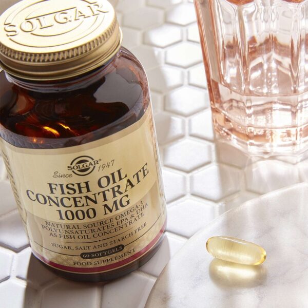 Solgar Omegas & Fatty Acids Fish Oil Concentrate 1000mg Softgels x 60 — изображение 3