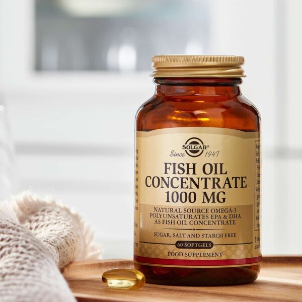 Solgar Omegas & Fatty Acids Fish Oil Concentrate 1000mg Softgels x 60 — изображение 2