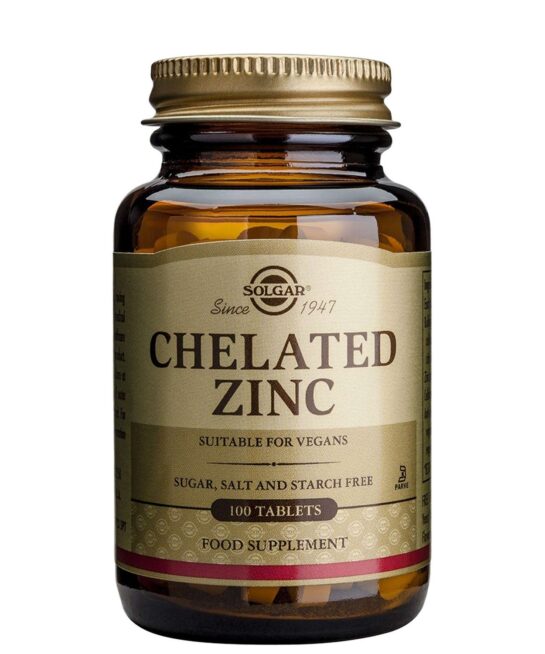 Solgar Minerals Chelated Zinc Tablets x 100