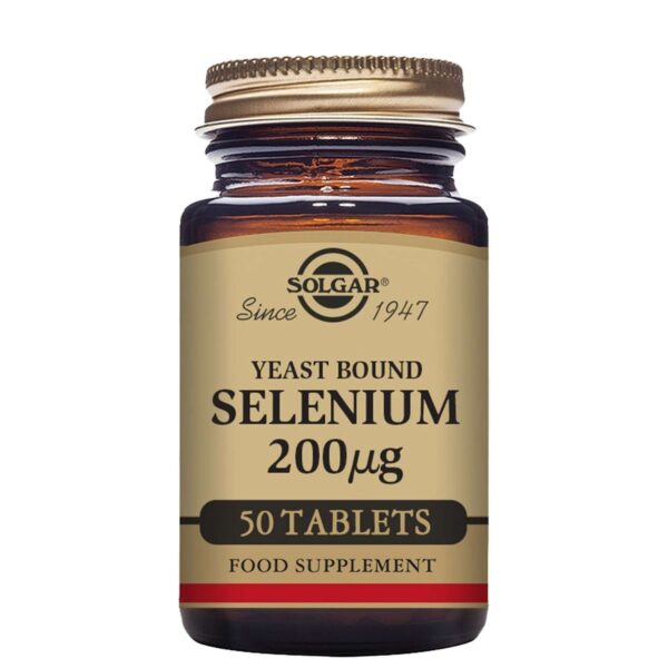 Solgar Minerals Yeast Bound Selenium 200µg Tablets x 50