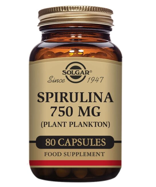 Solgar Specialty Spirulina 750mg Capsules x 80