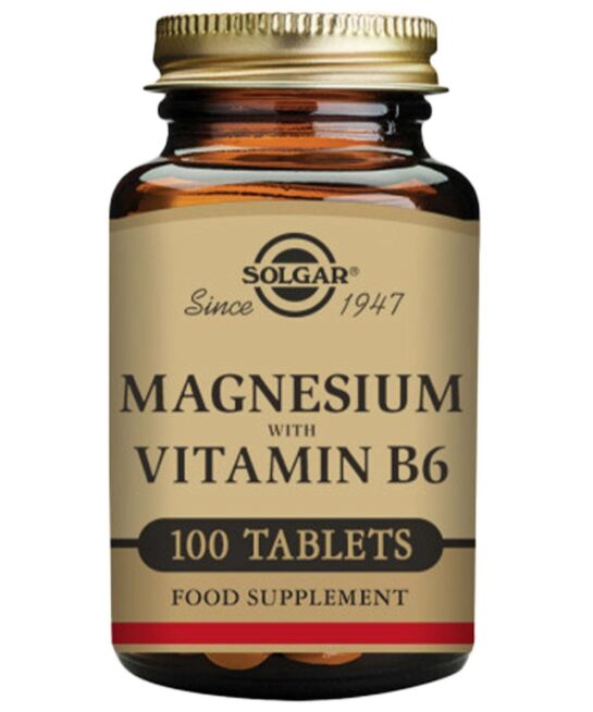 Solgar Minerals Magnesium with Vitamin B6 Tablets x 100
