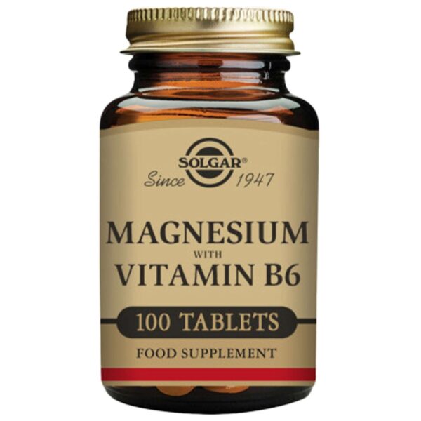 Solgar Minerals Magnesium with Vitamin B6 Tablets x 100