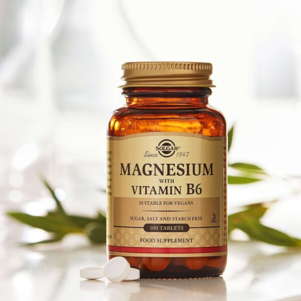 Solgar Minerals Magnesium with Vitamin B6 Tablets x 100 — изображение 3