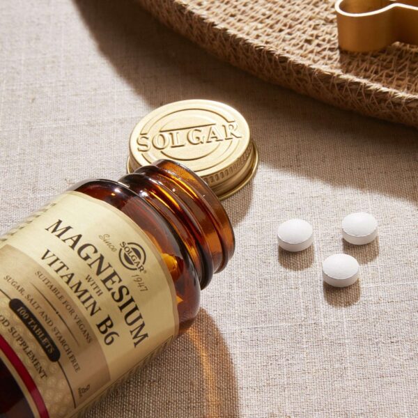 Solgar Minerals Magnesium with Vitamin B6 Tablets x 100 — изображение 2
