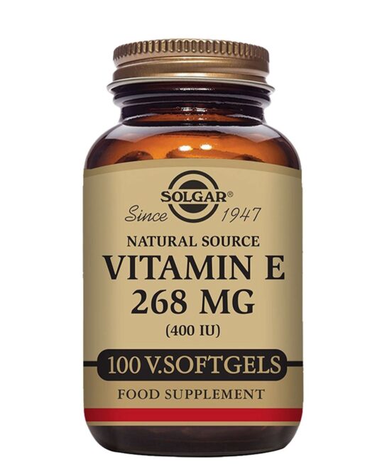 Solgar Vitamins Natural Source Vitamin E 268mg (400 IU) Softgels x 100