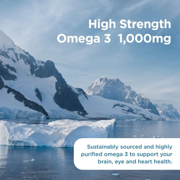 Healthspan Vitamins & Supplements High Strength Omega 3 1000mg Capsules x 120 — изображение 6