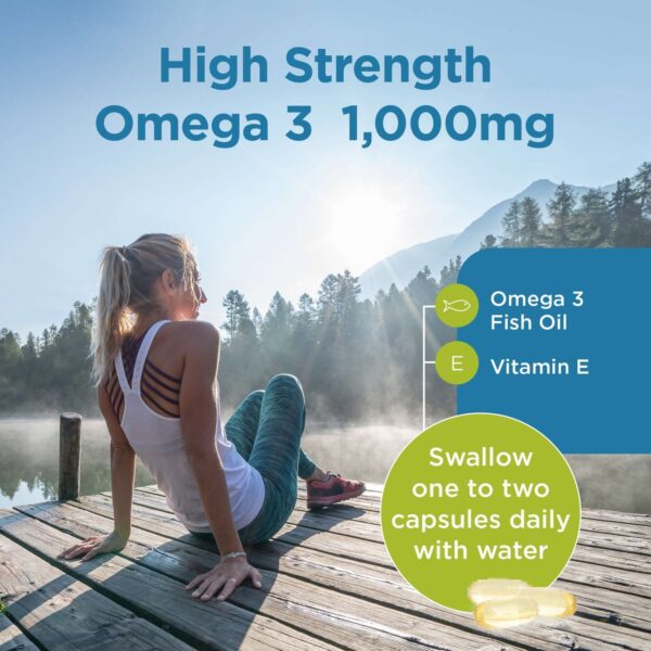 Healthspan Vitamins & Supplements High Strength Omega 3 1000mg Capsules x 120 — изображение 7