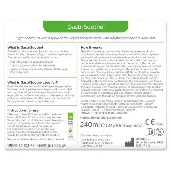 Healthspan Vitamins & Supplements GastriSoothe™ Sachets x 24 — изображение 2