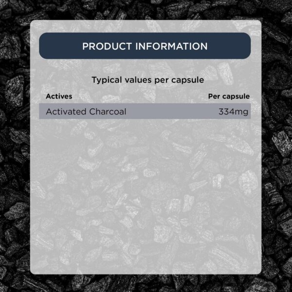 Healthspan Vitamins & Supplements Activated Charcoal Capsules x 90 — изображение 3