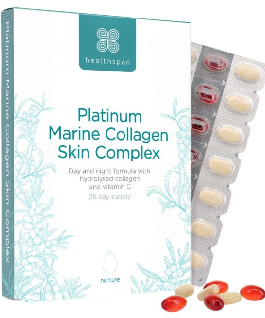 Healthspan Collagen Platinum Marine Collagen Skin Complex x 28 Capsules & x 28 Tablets