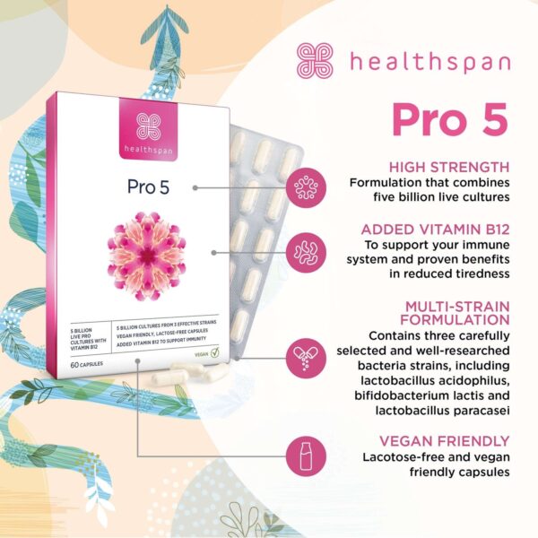 Healthspan Vitamins & Supplements Pro 5 Capsules x 60 — изображение 3