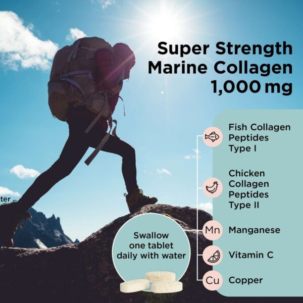 Healthspan Super Strength Marine Collagen Complex Tablets x 60 — изображение 5