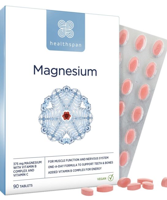 Healthspan Vitamins & Supplements Magnesium Tablets 375mg x 90