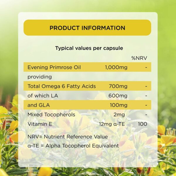 Healthspan Vitamins & Supplements Evening Primrose Oil 1000mg Capsules x 90 — изображение 3
