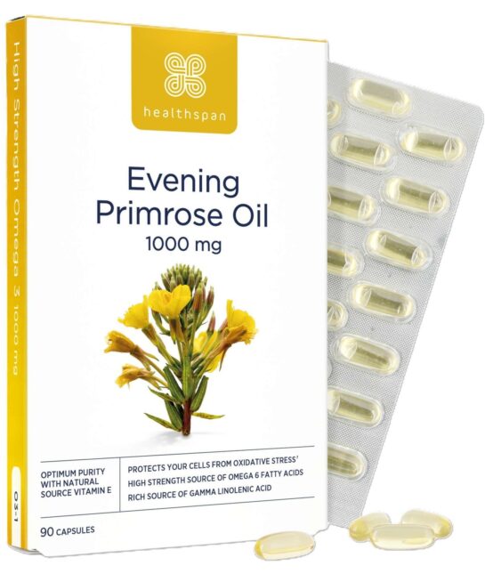 Healthspan Vitamins & Supplements Evening Primrose Oil 1000mg Capsules x 90