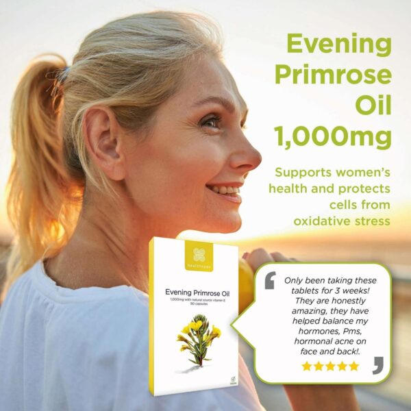 Healthspan Vitamins & Supplements Evening Primrose Oil 1000mg Capsules x 90 — изображение 6