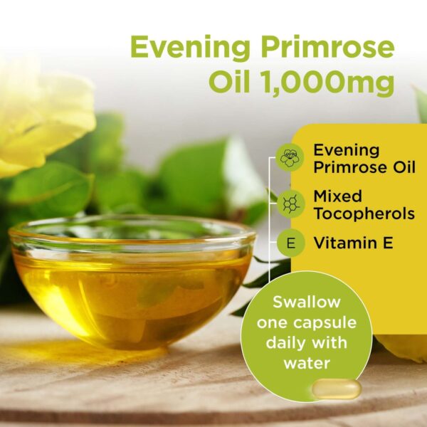 Healthspan Vitamins & Supplements Evening Primrose Oil 1000mg Capsules x 90 — изображение 7