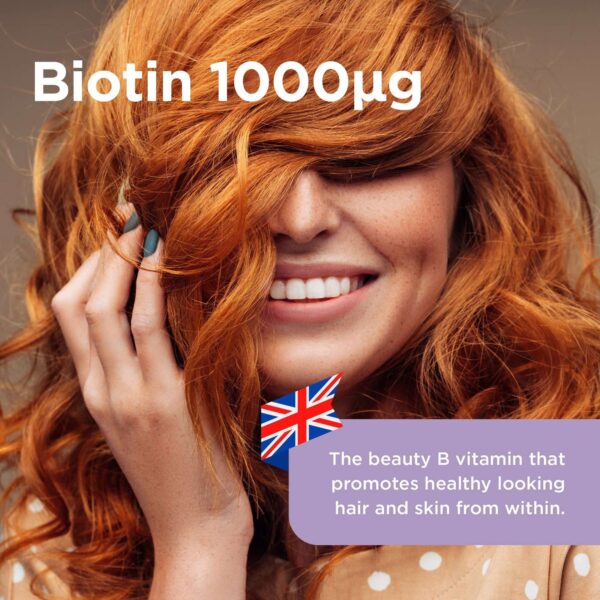Healthspan Vitamins & Supplements Biotin 1000 µg Tablets x 180 — изображение 3