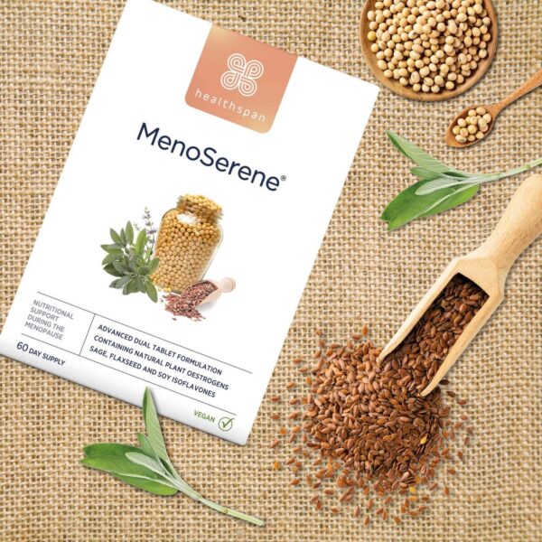 Healthspan MenoSerene® Soy Isoflavones, Flaxseed & Sage Tablets x 60 — изображение 5