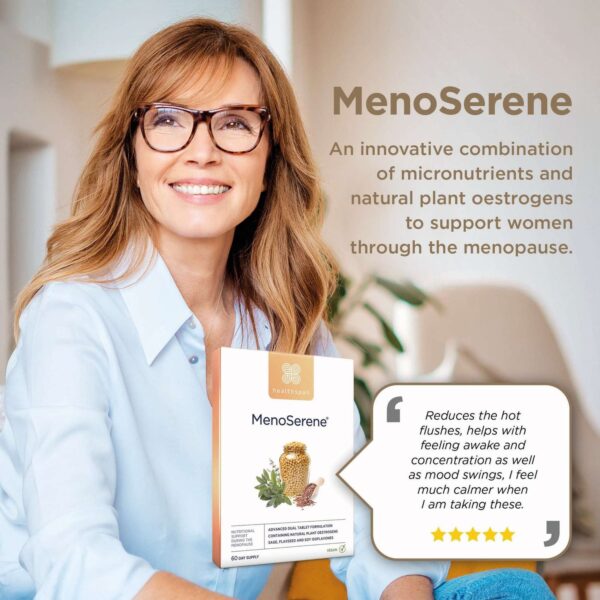 Healthspan MenoSerene® Soy Isoflavones, Flaxseed & Sage Tablets x 60 — изображение 4