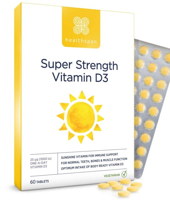 Healthspan Vitamin D Super Strength Vitamin D3 Tablets x 60