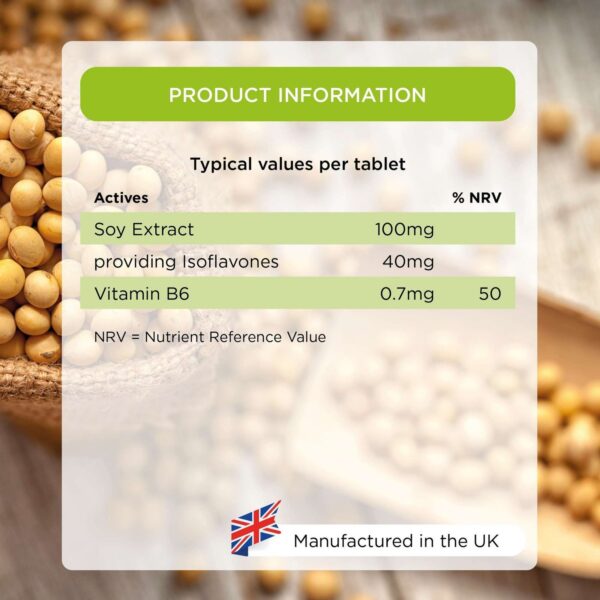 Healthspan Vitamins & Supplements Soy Isoflavones Tablets x 120 — изображение 4