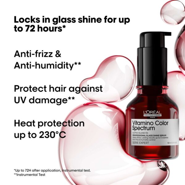 L'Oréal Professionnel Vitamino Color Spectrum Glass Shine Serum for Coloured Hair 50ml — изображение 2
